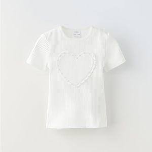 NWT ZARA APPLIQUÉ RIB T-SHIRT